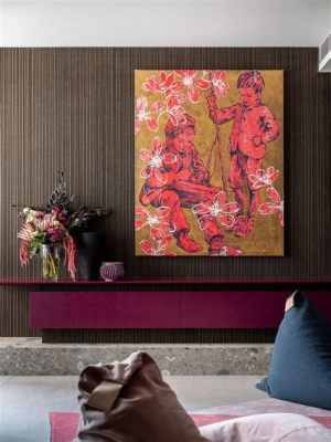 how to hang an art print and the importance of color harmony in interior design